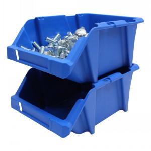 Stack & Nest Plastic Parts Bins Size D 10 Pack
